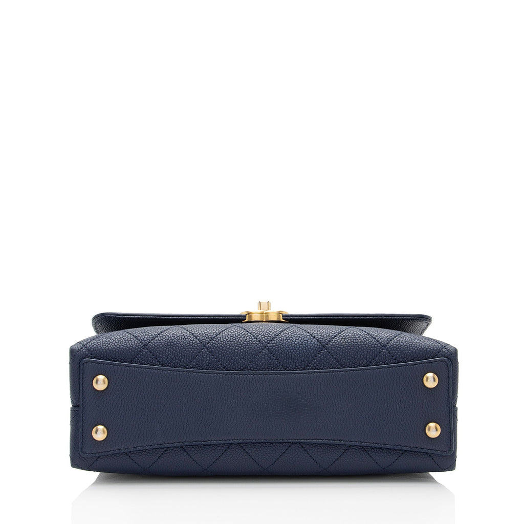 Chanel Caviar Leather Chic Affinity Top Handle (SHF-ocTgVA)
