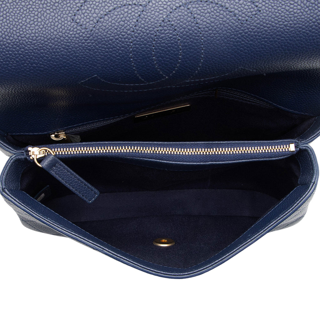 Chanel Caviar Leather Chic Affinity Top Handle (SHF-ocTgVA)