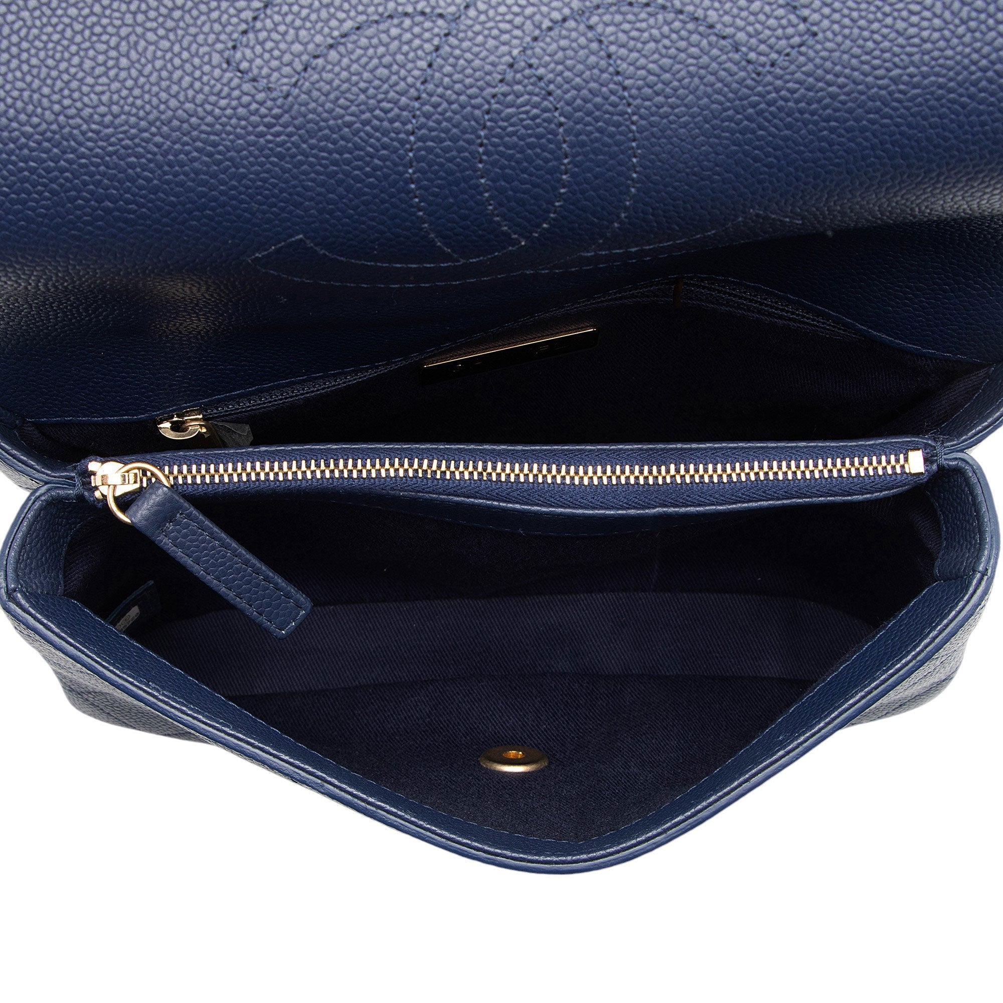Chanel Caviar Leather Chic Affinity Top Handle (SHF-ocTgVA)