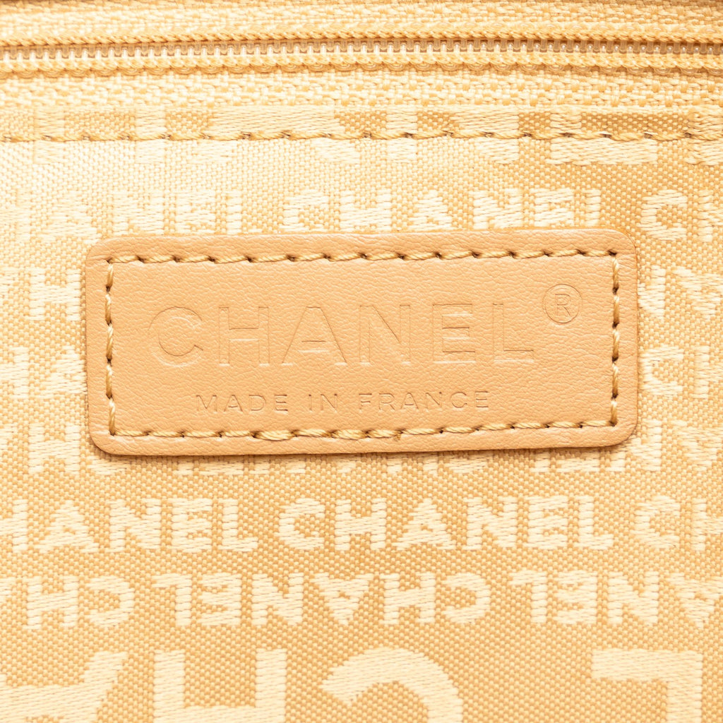 Chanel Caviar Leather Chocolate Bar Tote (SHG-FmIiEJ)