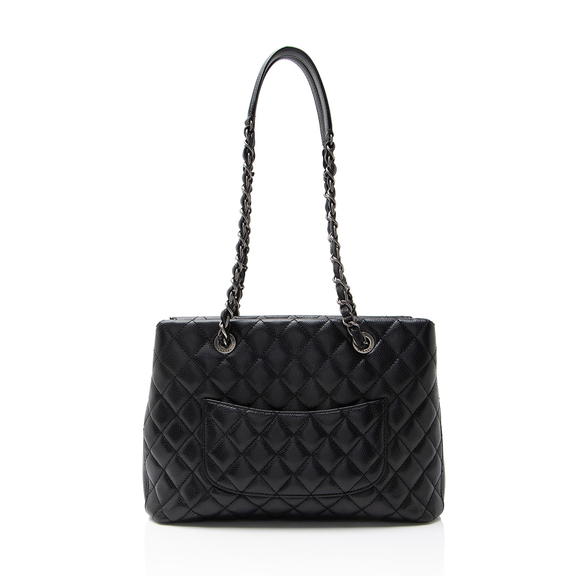 Chanel Caviar Leather City Small Shopping Tote