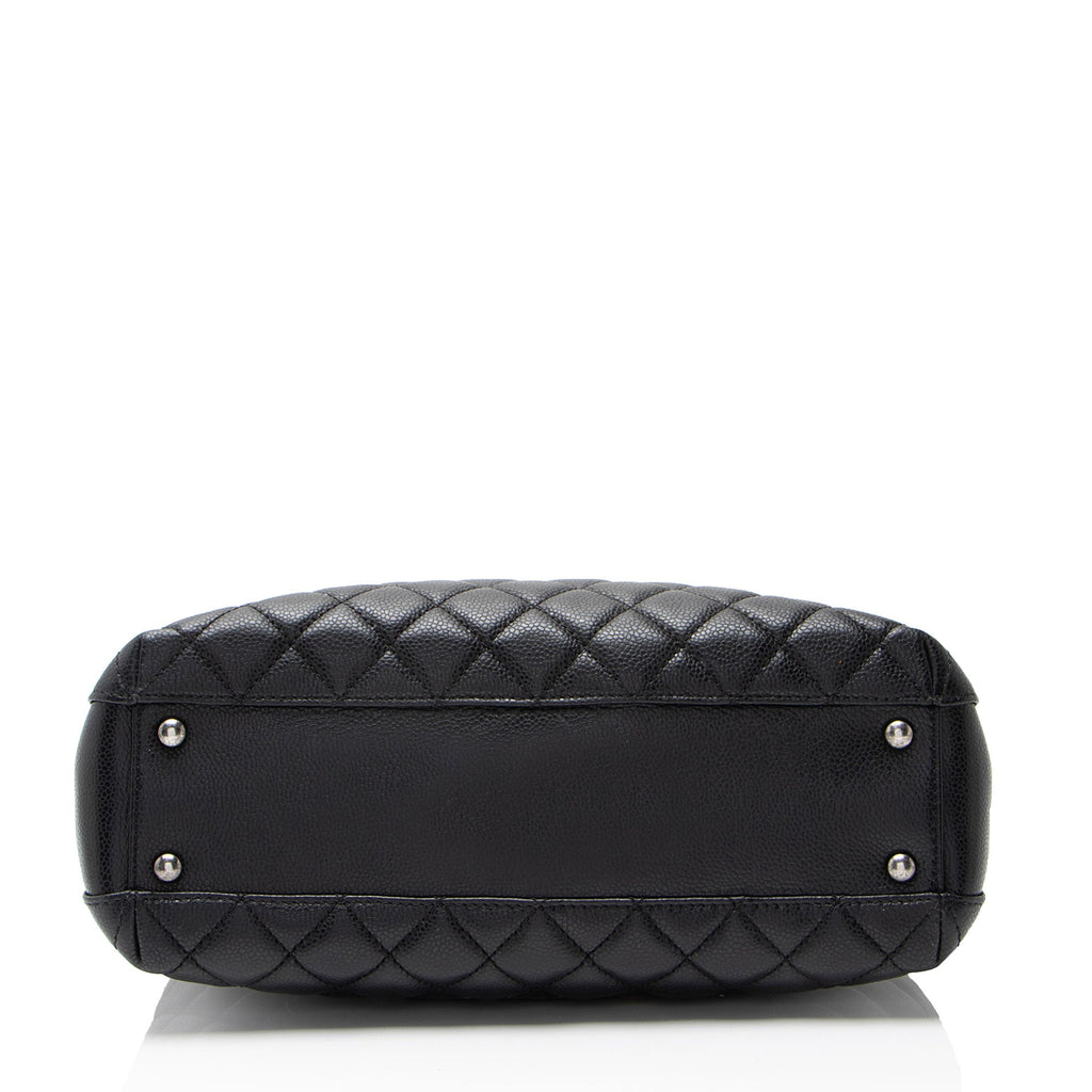 Chanel Caviar Leather City Small Shopping Tote