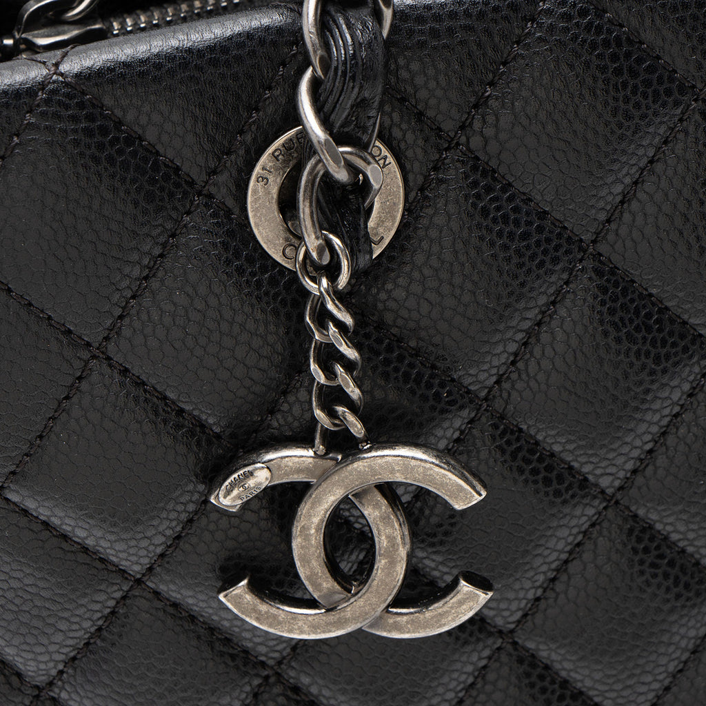 Chanel Caviar Leather City Small Shopping Tote