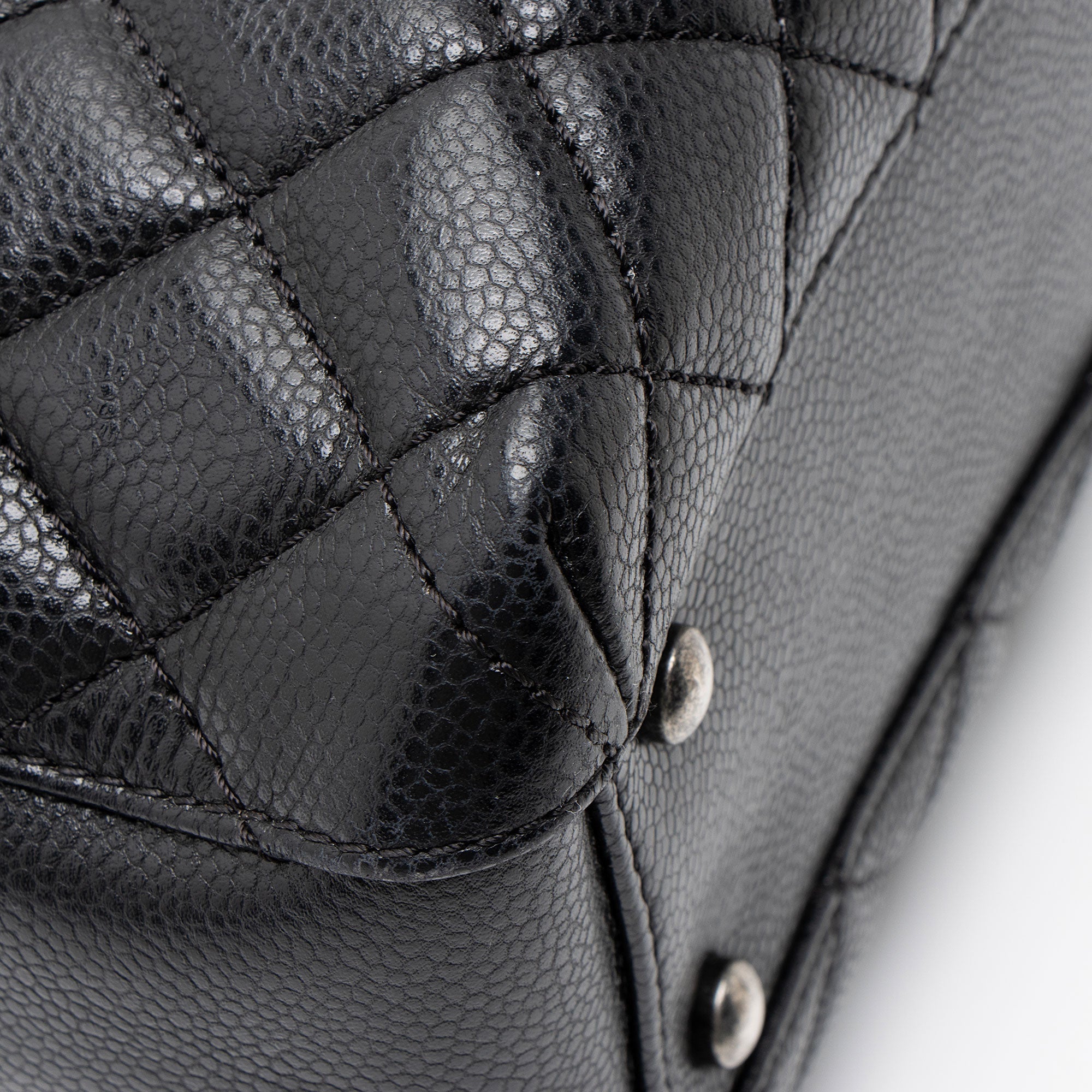 Chanel Caviar Leather City Small Shopping Tote