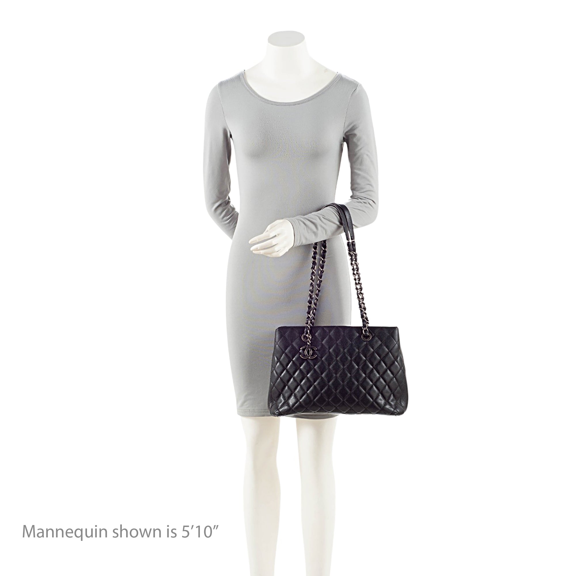 Chanel Caviar Leather City Small Shopping Tote