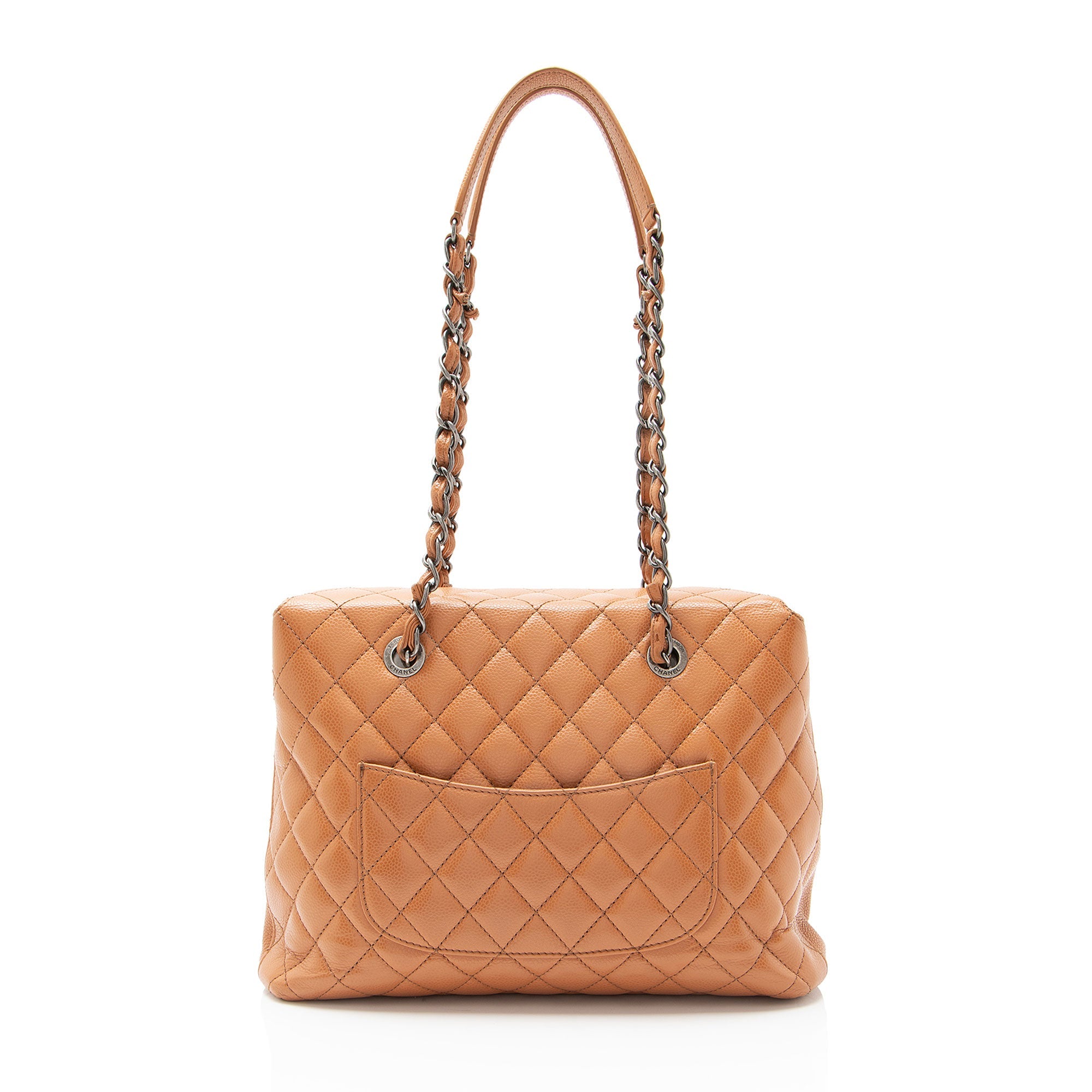 Chanel Caviar Leather City Small Shopping Tote
