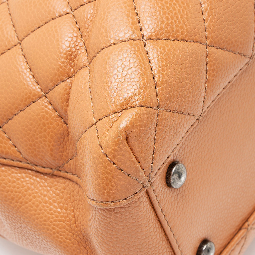 Chanel Caviar Leather City Small Shopping Tote
