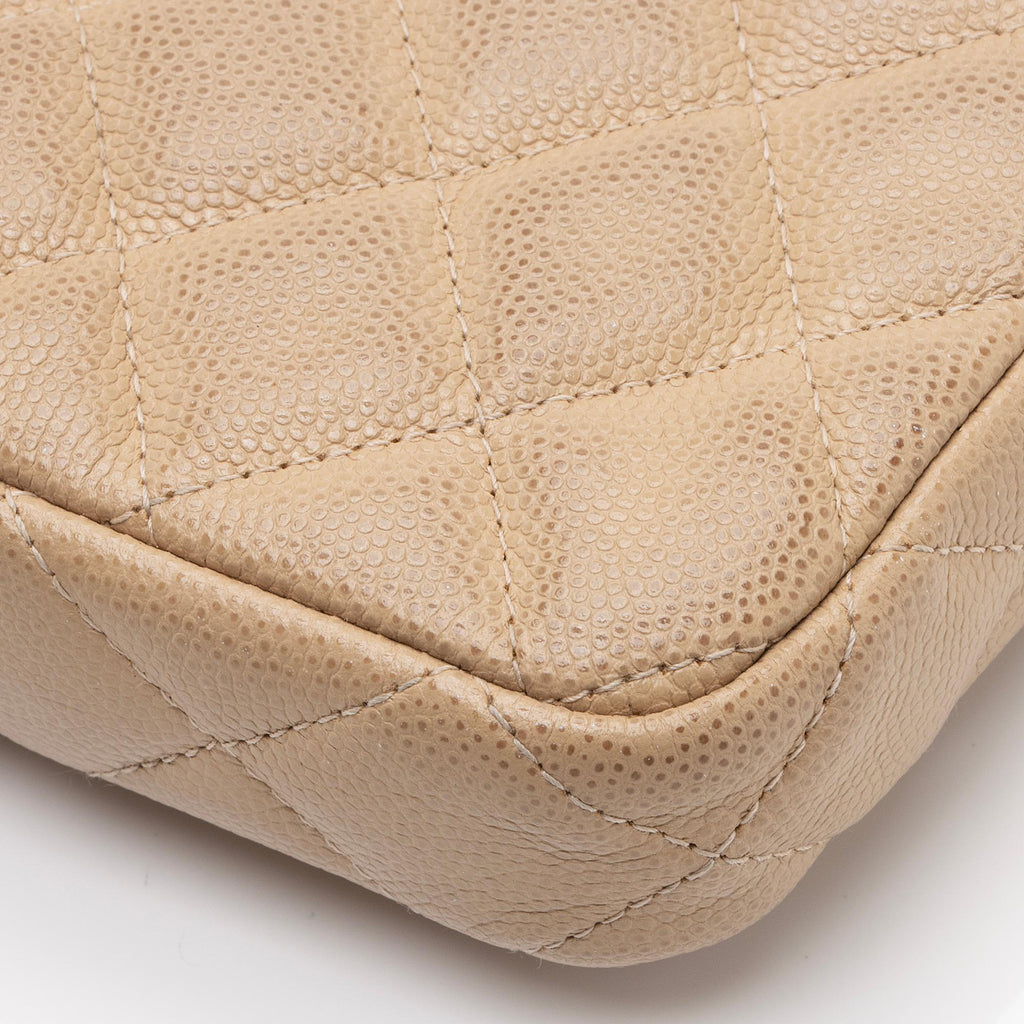 Chanel Caviar Leather Classic Clutch with Chain (SHF-e5R9s1)