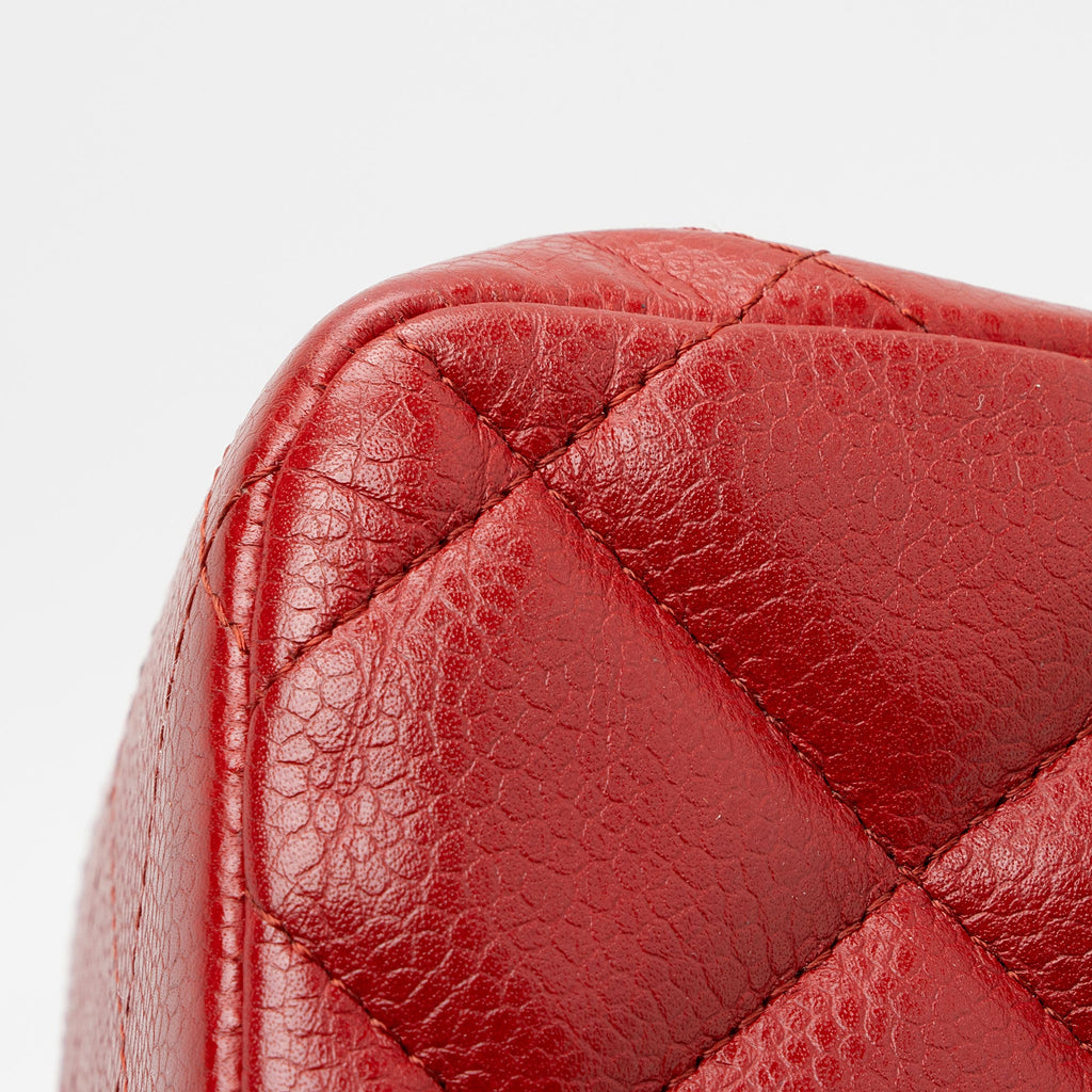 Chanel Caviar Leather Classic Jumbo Double Flap Bag (SHF-SJeAZK)
