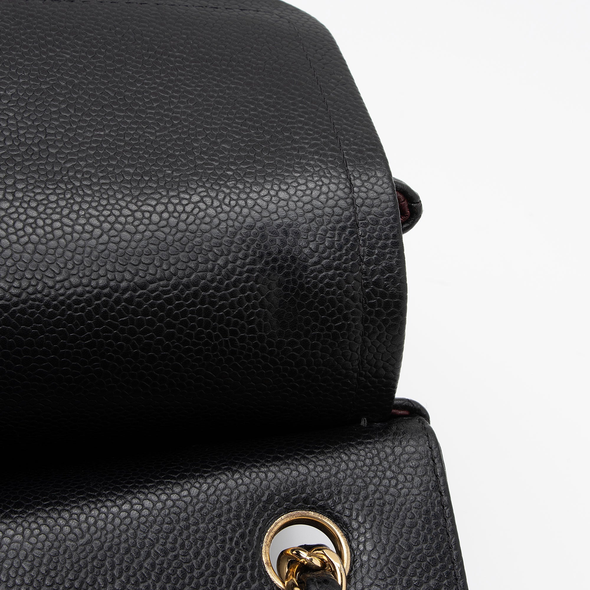 Chanel Caviar Leather Classic Jumbo Double Flap Bag (SHF-xAxzXd)
