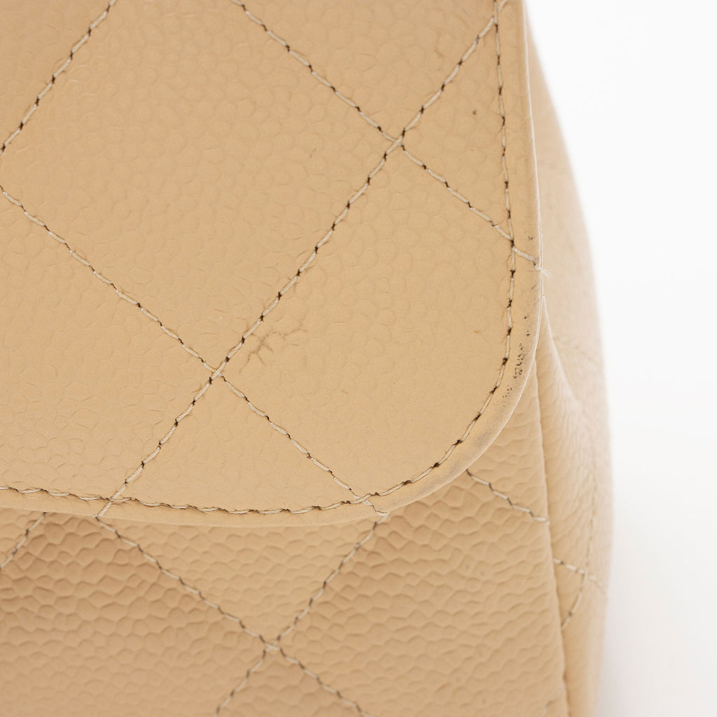 Chanel Caviar Leather Classic Jumbo Double Flap Bag