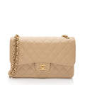 Chanel Caviar Leather Classic Jumbo Double Flap Bag