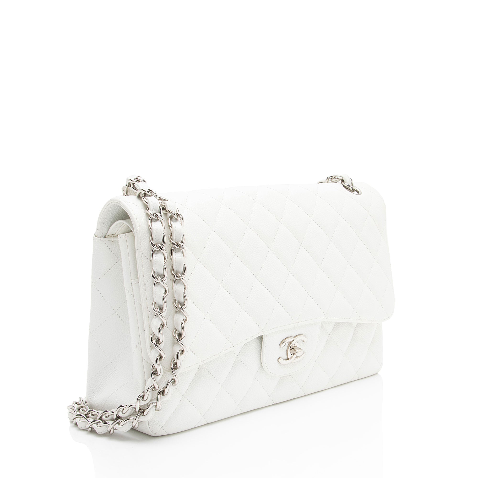 Chanel Caviar Leather Classic Jumbo Double Flap Bag