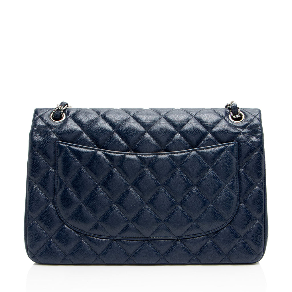 Chanel Caviar Leather Classic Jumbo Double Flap Bag