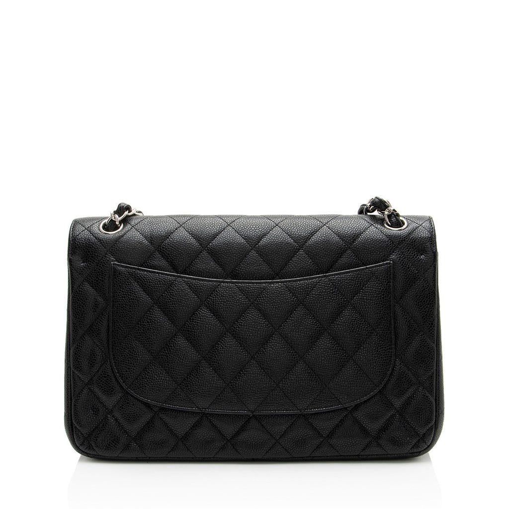Chanel Caviar Leather Classic Jumbo Double Flap Bag