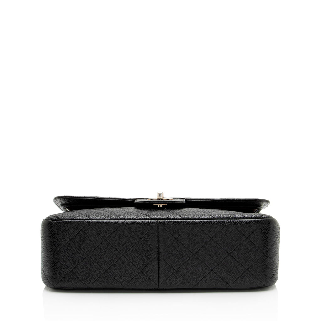 Chanel Caviar Leather Classic Jumbo Double Flap Bag