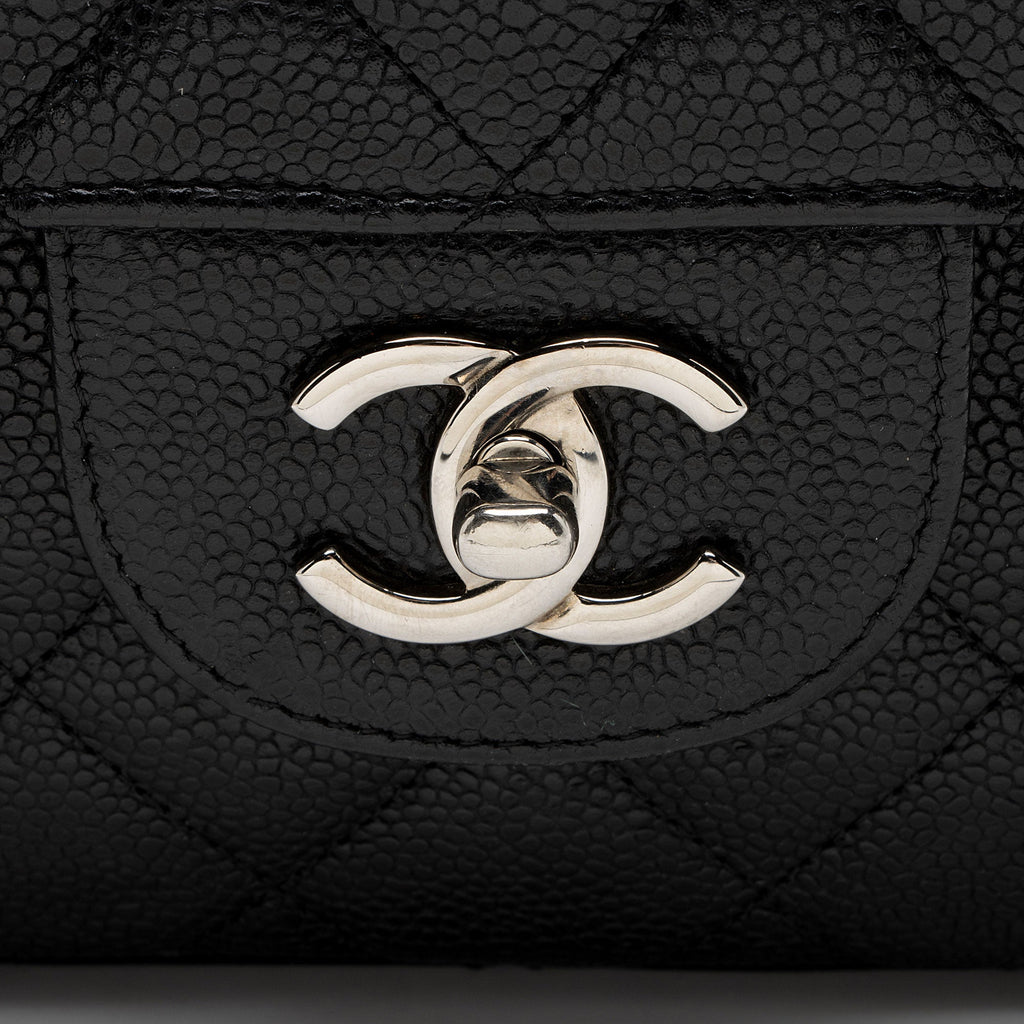 Chanel Caviar Leather Classic Jumbo Double Flap Bag
