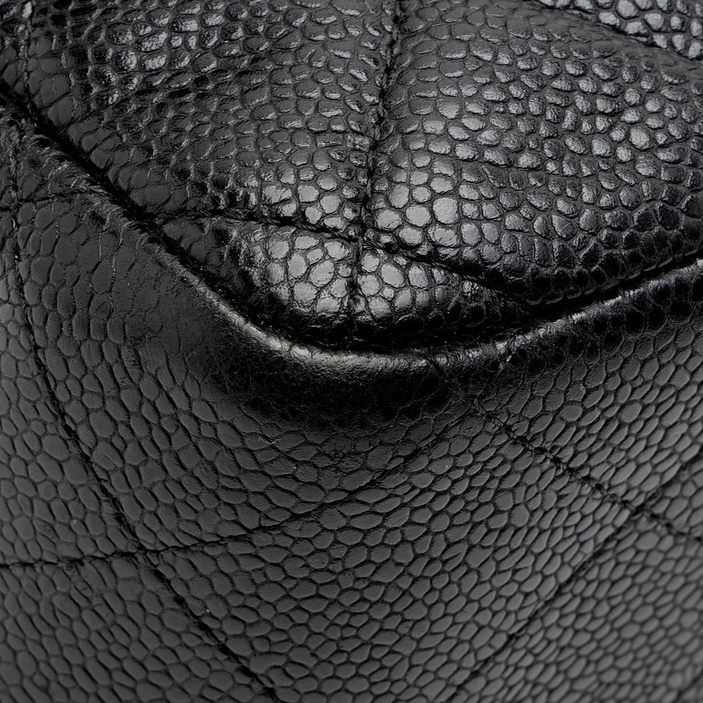 Chanel Caviar Leather Classic Jumbo Double Flap Bag