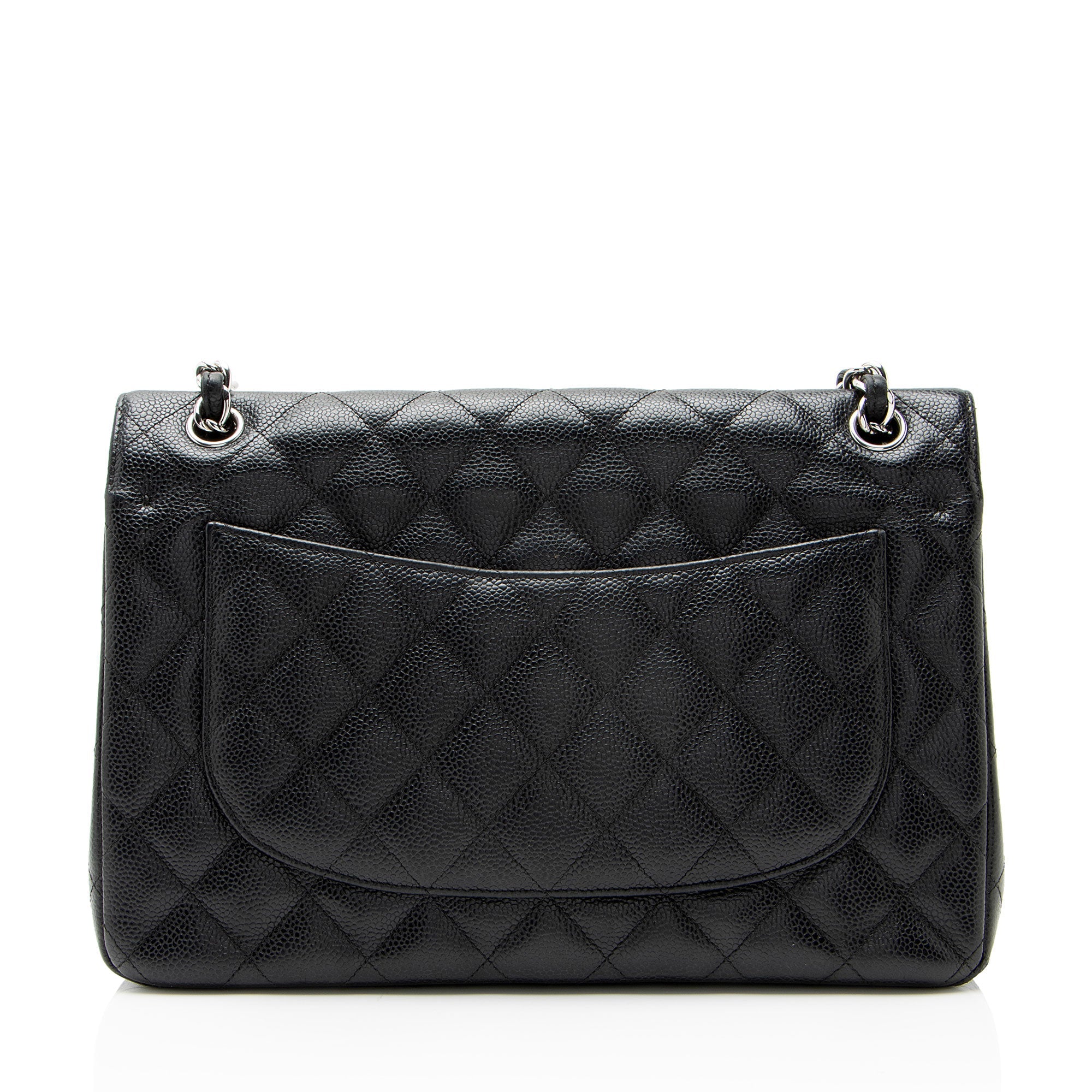 Chanel Caviar Leather Classic Jumbo Double Flap Bag