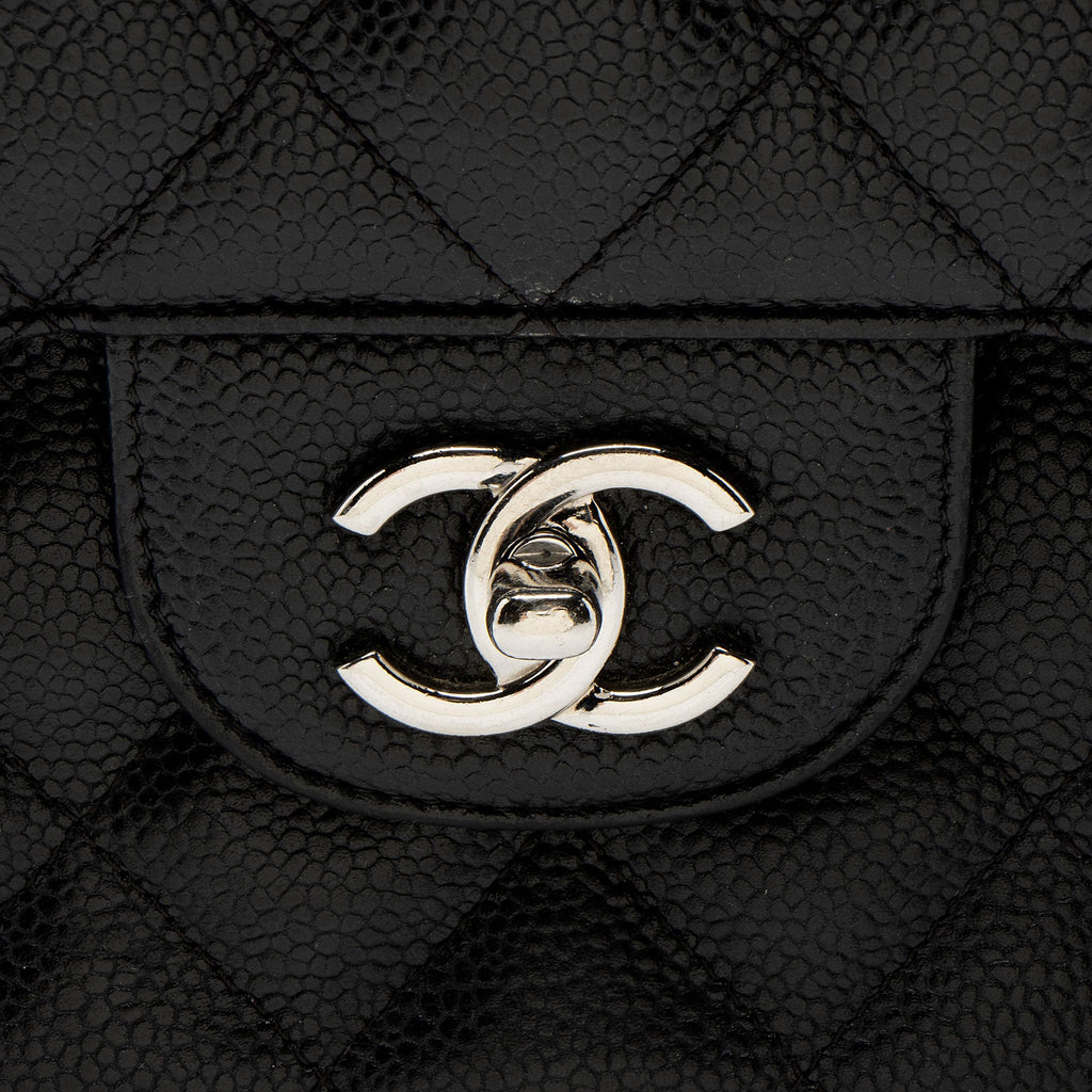 Chanel Caviar Leather Classic Jumbo Double Flap Bag