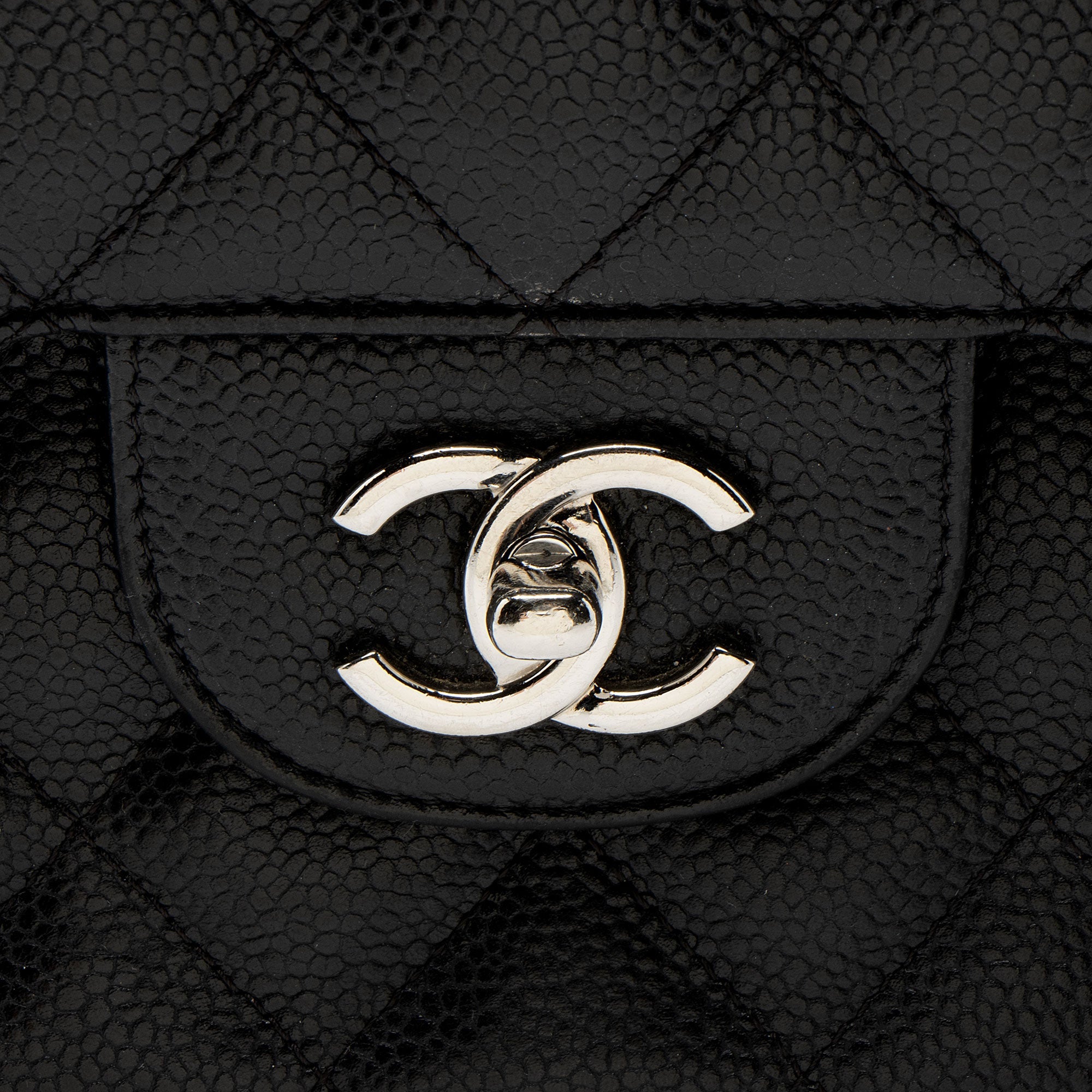 Chanel Caviar Leather Classic Jumbo Double Flap Bag