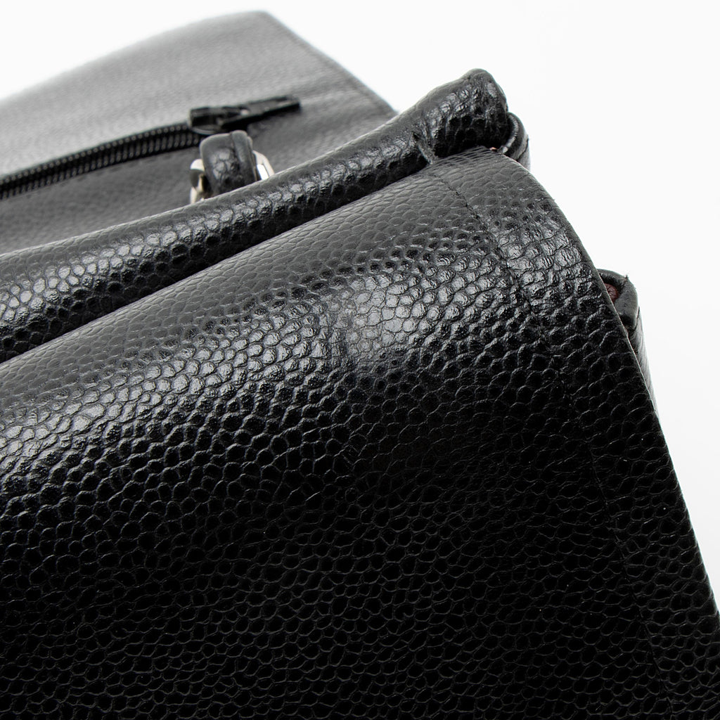 Chanel Caviar Leather Classic Jumbo Double Flap Bag