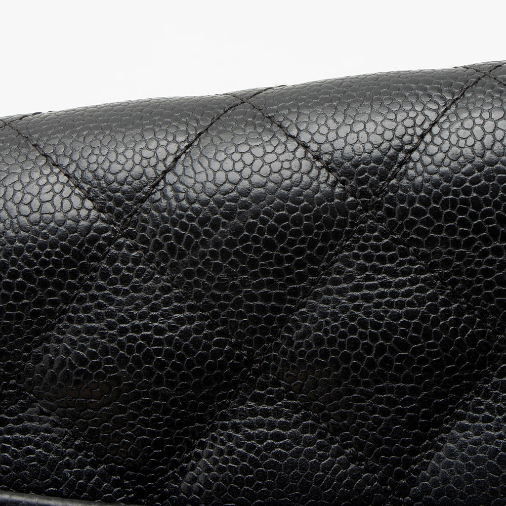 Chanel Caviar Leather Classic Jumbo Double Flap Bag