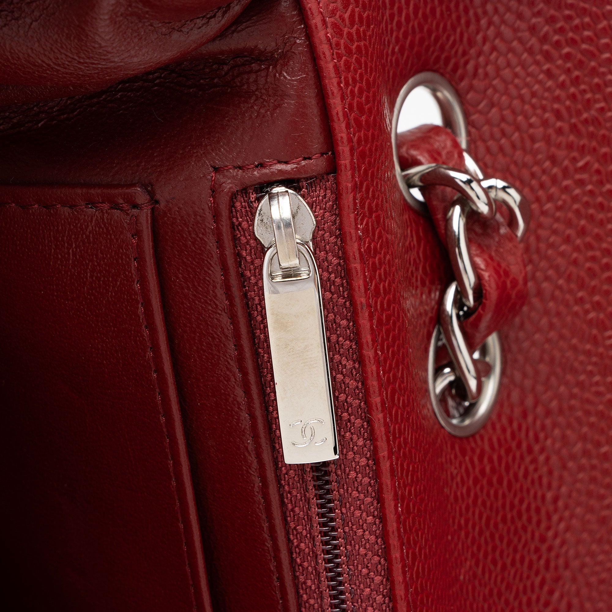 Chanel Caviar Leather Classic Jumbo Single Flap Bag (SHF-xdYaEs)
