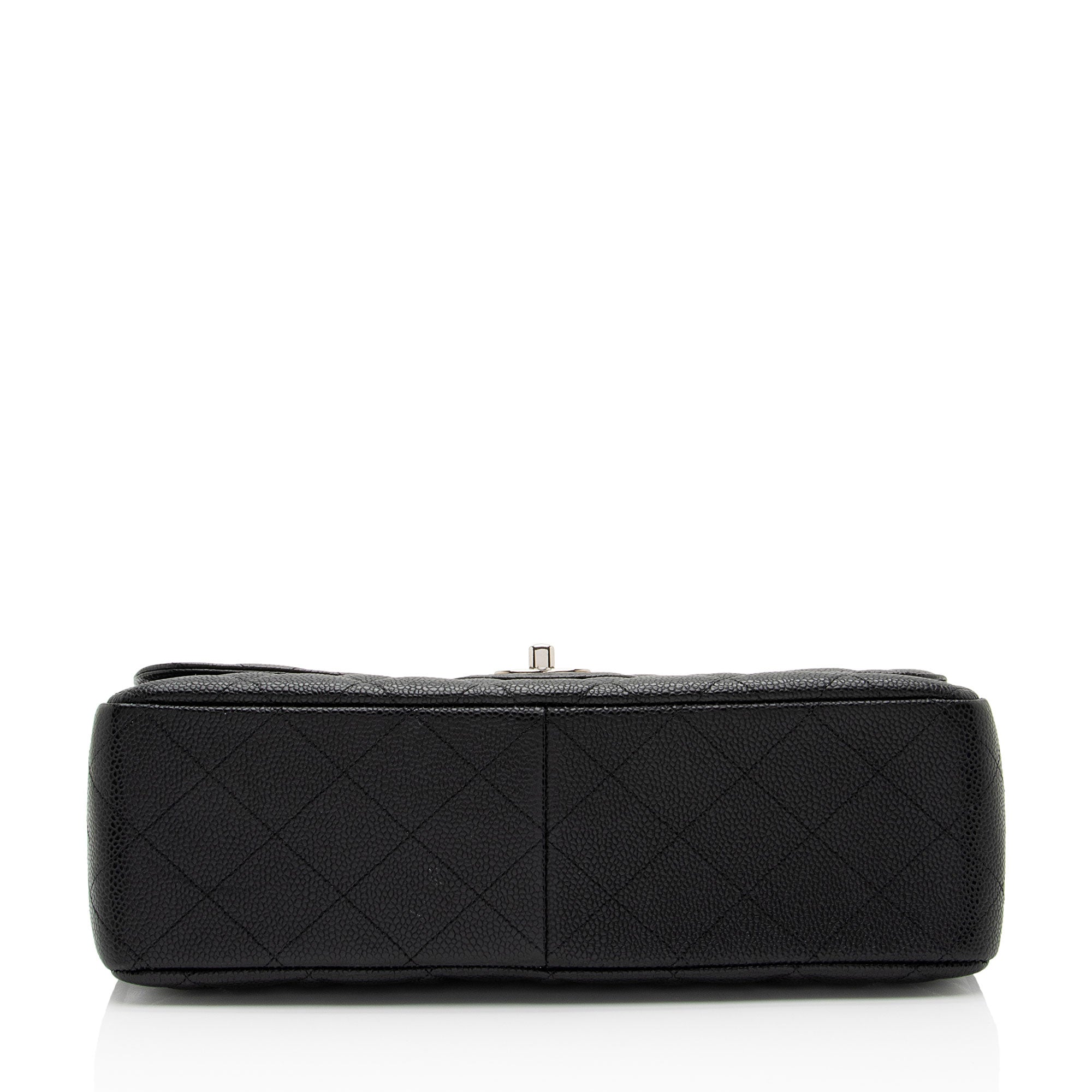 Chanel Caviar Leather Classic Jumbo Single Flap Bag (SHF-LHfnsx)