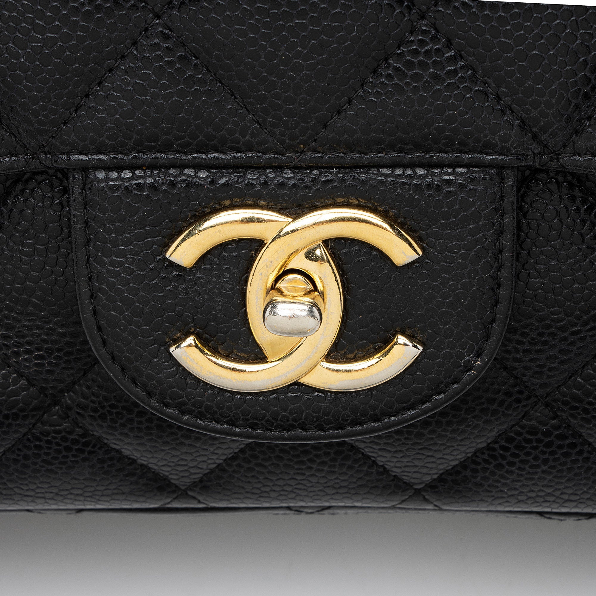 Chanel Caviar Leather Classic Maxi Double Flap Bag