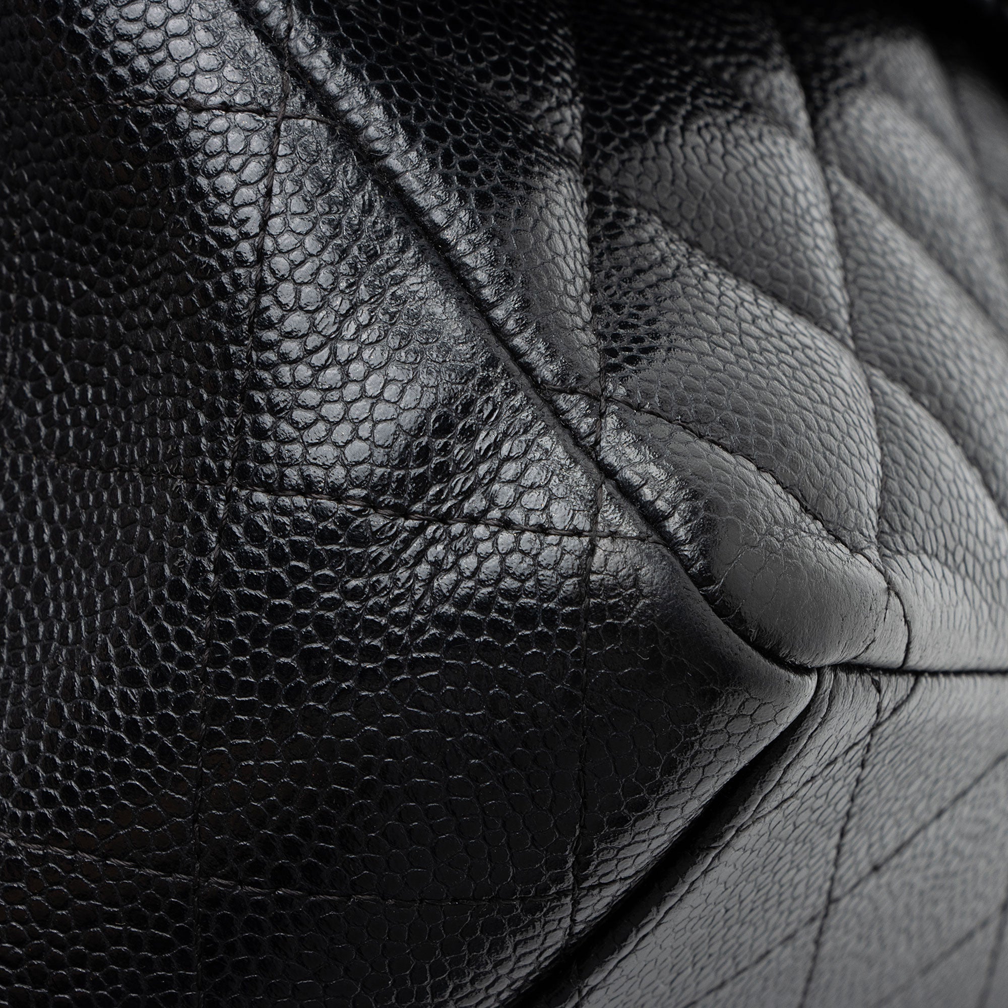 Chanel Caviar Leather Classic Maxi Double Flap Bag