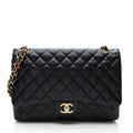 Chanel Caviar Leather Classic Maxi Double Flap Bag