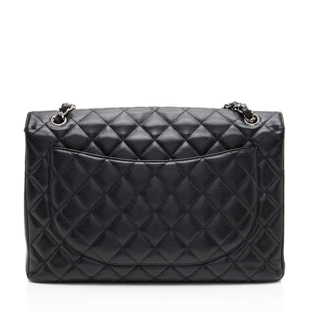 Chanel Caviar Leather Classic Maxi Single Flap Bag