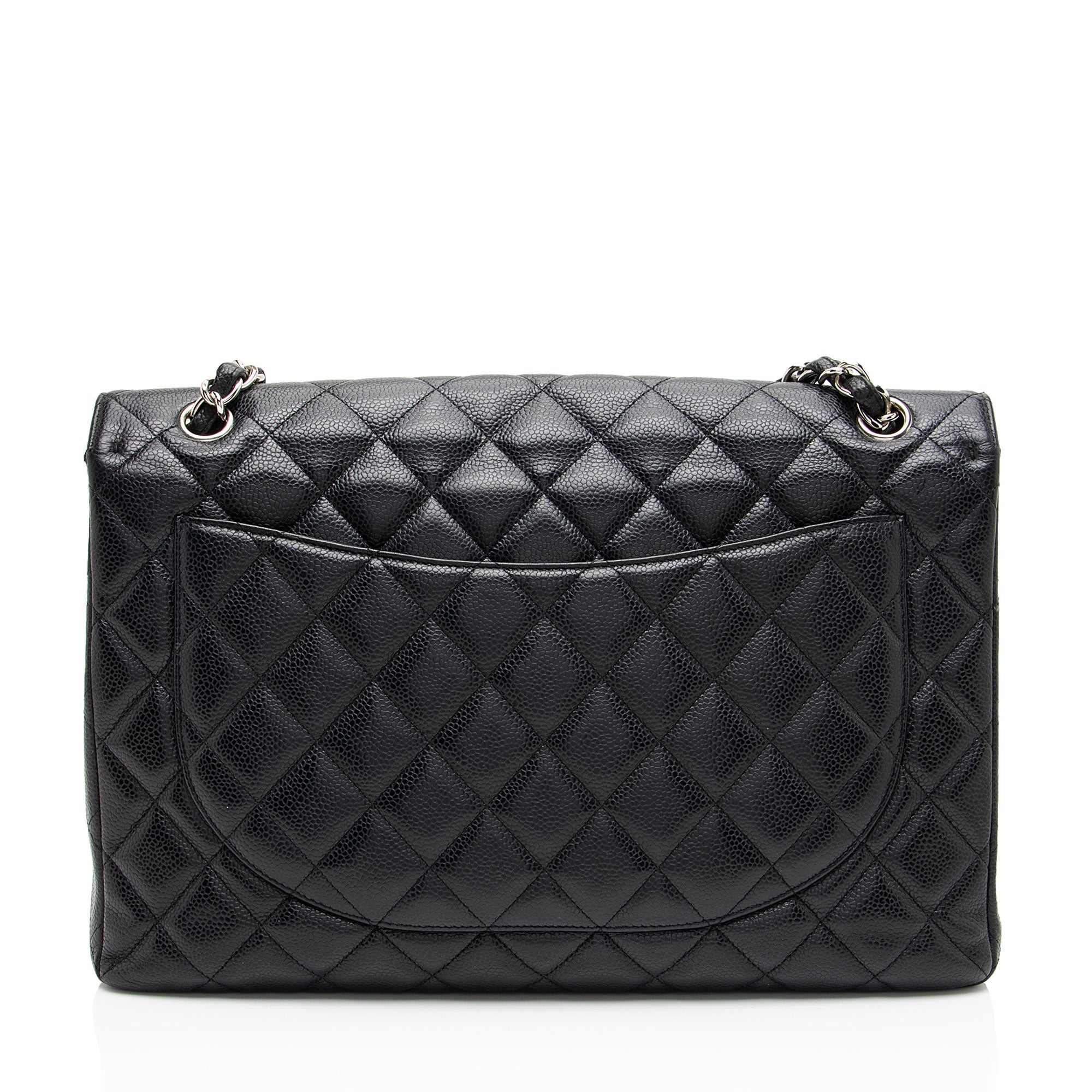 Chanel Caviar Leather Classic Maxi Single Flap Bag