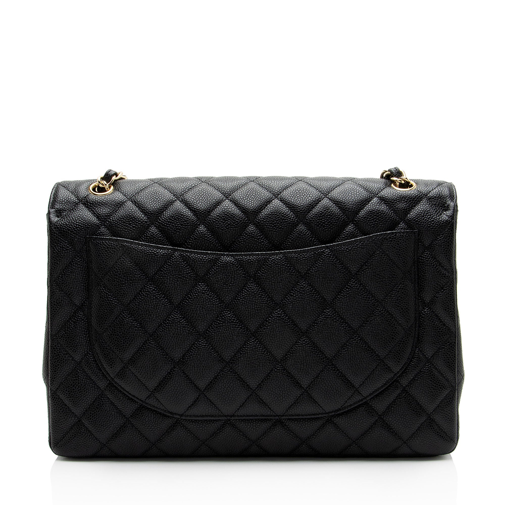 Chanel Caviar Leather Classic Maxi Single Flap Bag