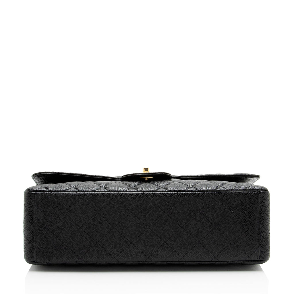 Chanel Caviar Leather Classic Maxi Single Flap Bag