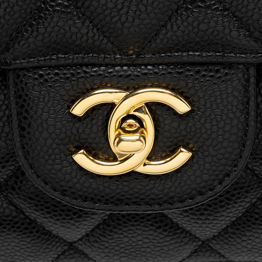 Chanel Caviar Leather Classic Maxi Single Flap Bag