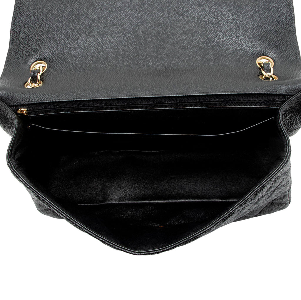 Chanel Caviar Leather Classic Maxi Single Flap Bag