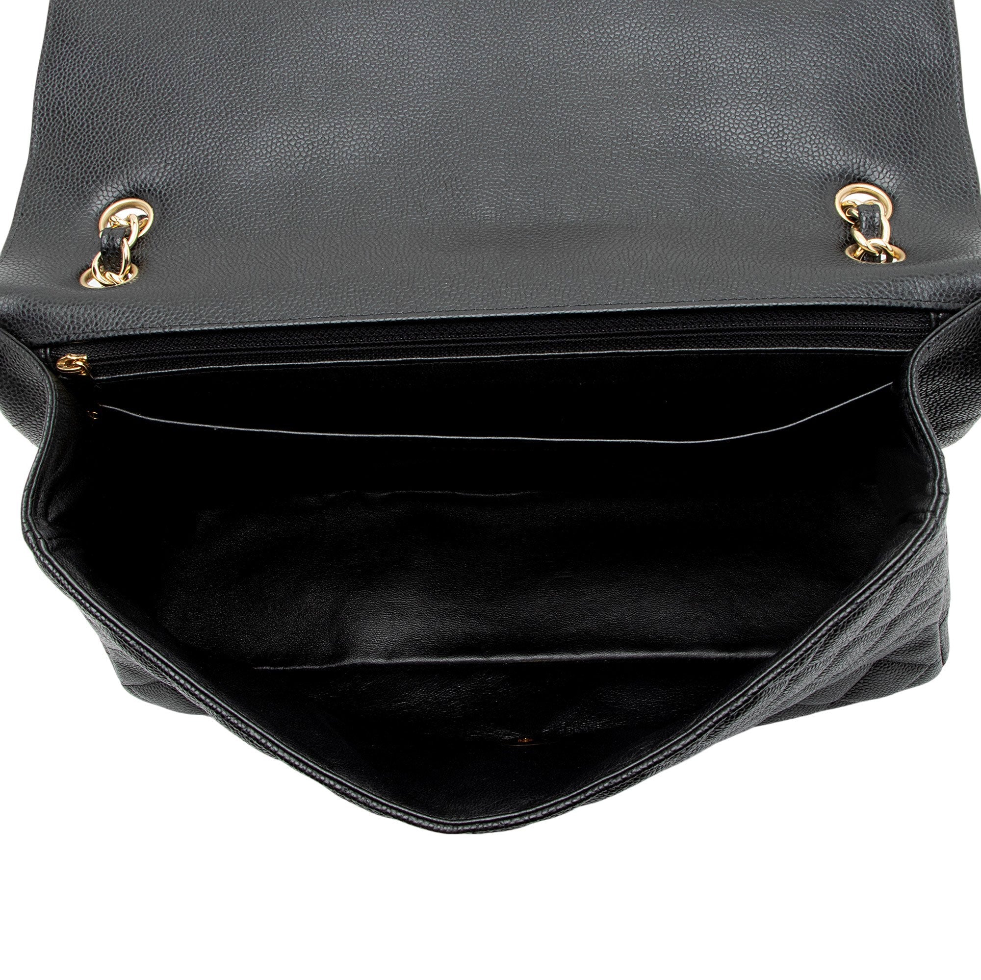 Chanel Caviar Leather Classic Maxi Single Flap Bag