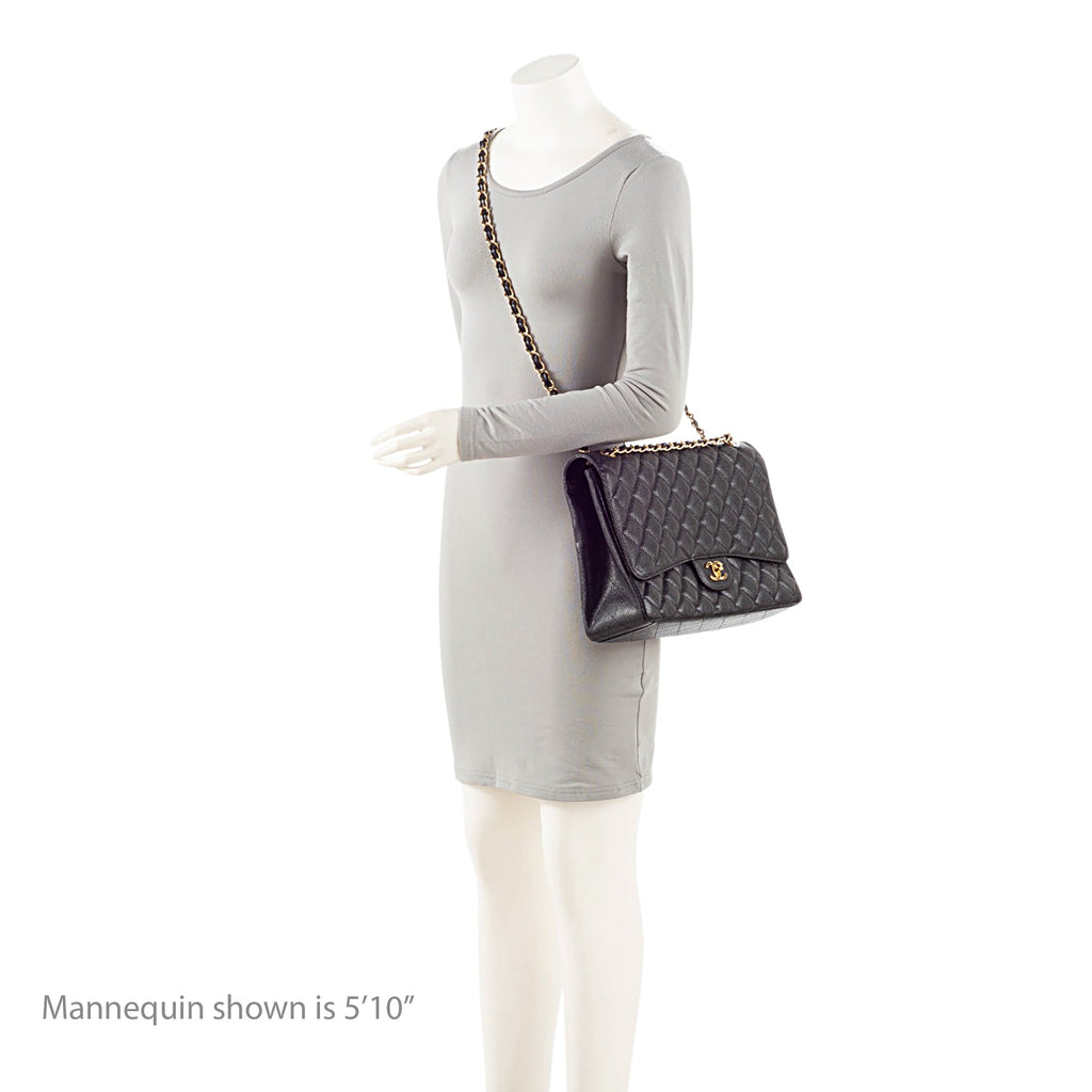 Chanel Caviar Leather Classic Maxi Single Flap Bag