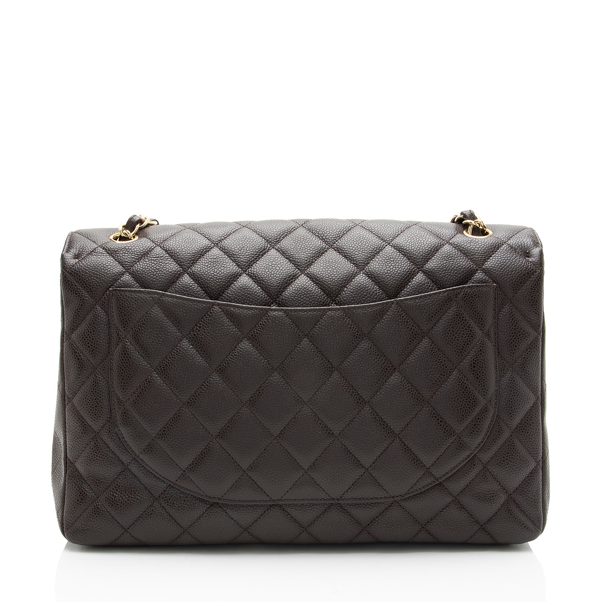Chanel Caviar Leather Classic Maxi Single Flap Bag
