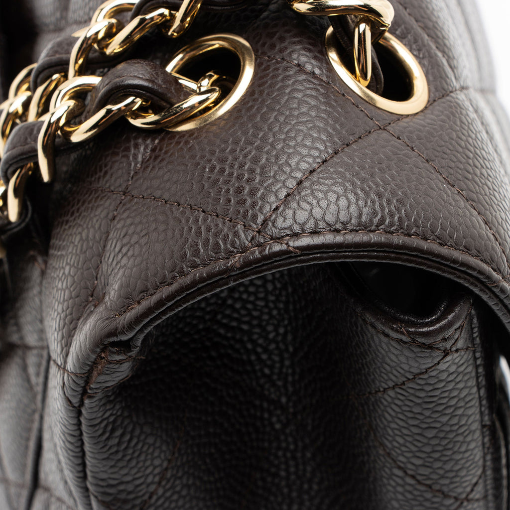 Chanel Caviar Leather Classic Maxi Single Flap Bag