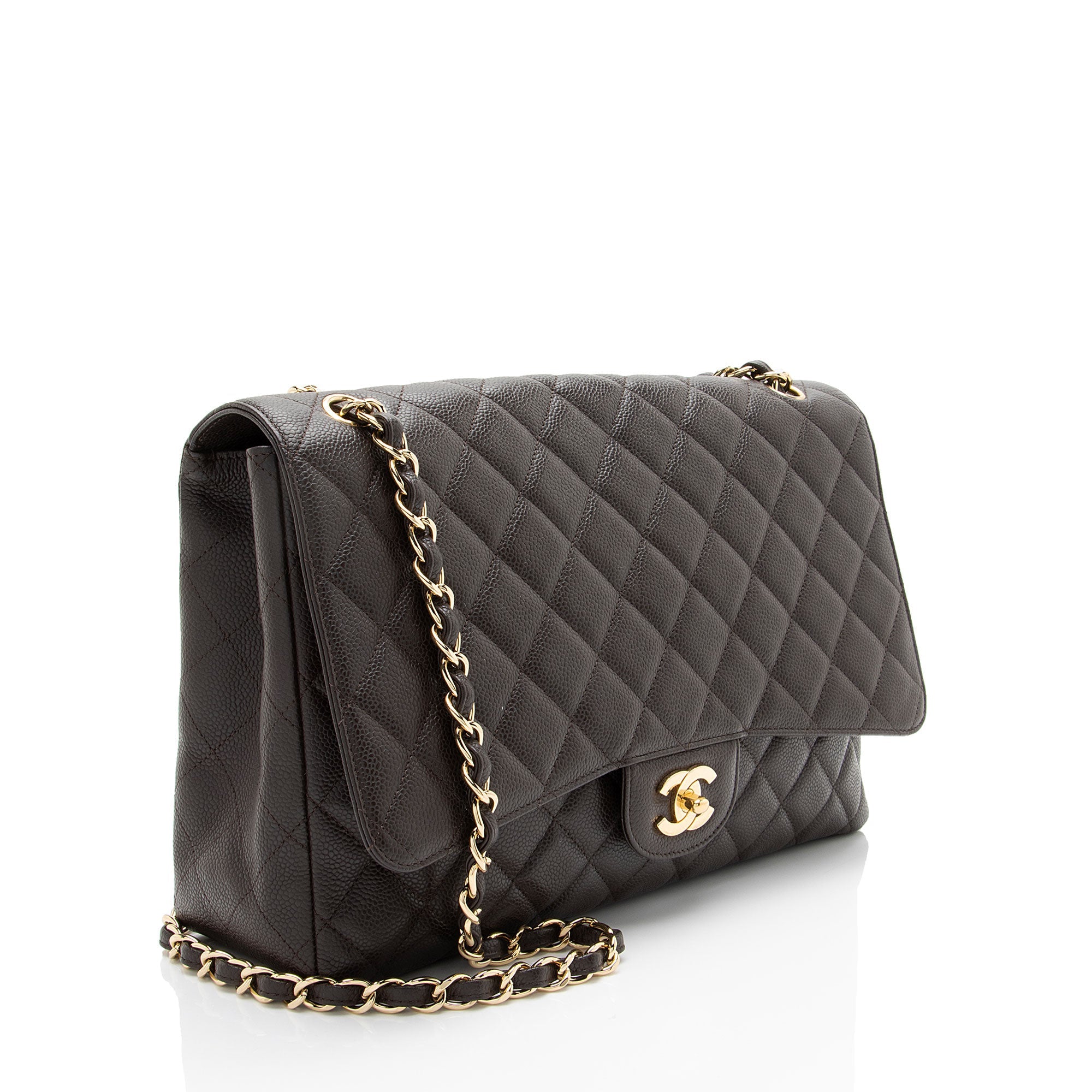 Chanel Caviar Leather Classic Maxi Single Flap Bag