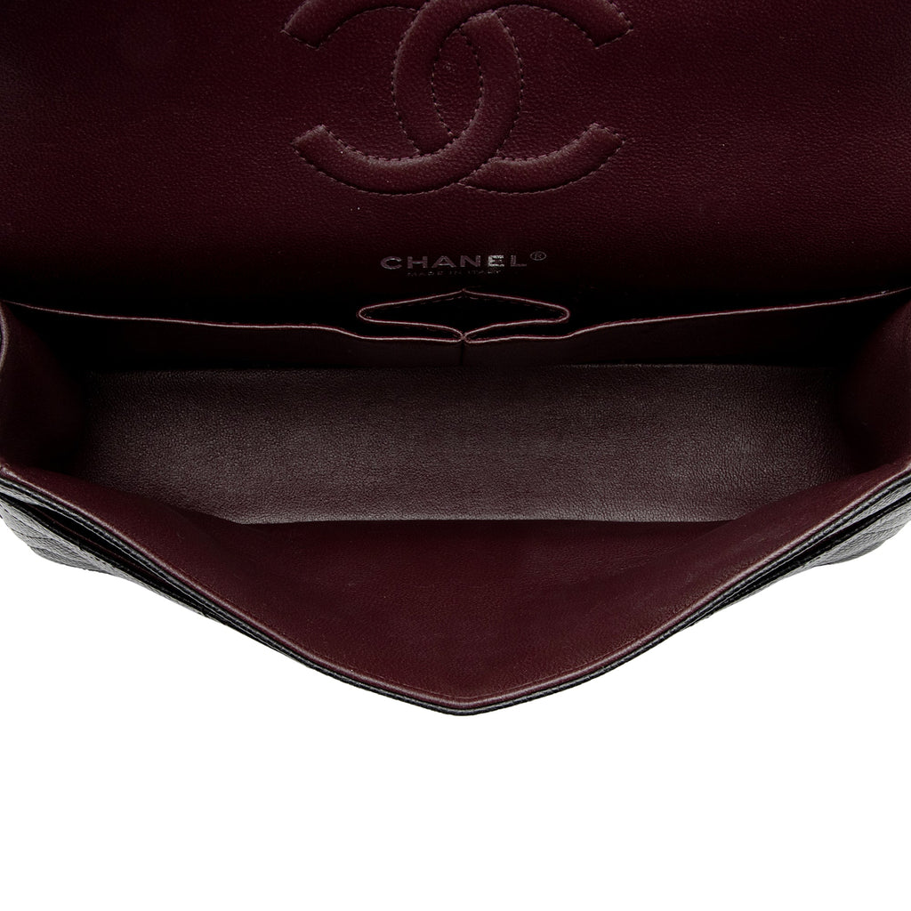 Chanel Caviar Leather Classic Medium Double Flap Bag (SHF-9ANmGR)