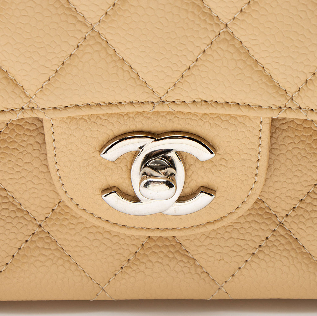Chanel Caviar Leather Classic Medium Double Flap Bag