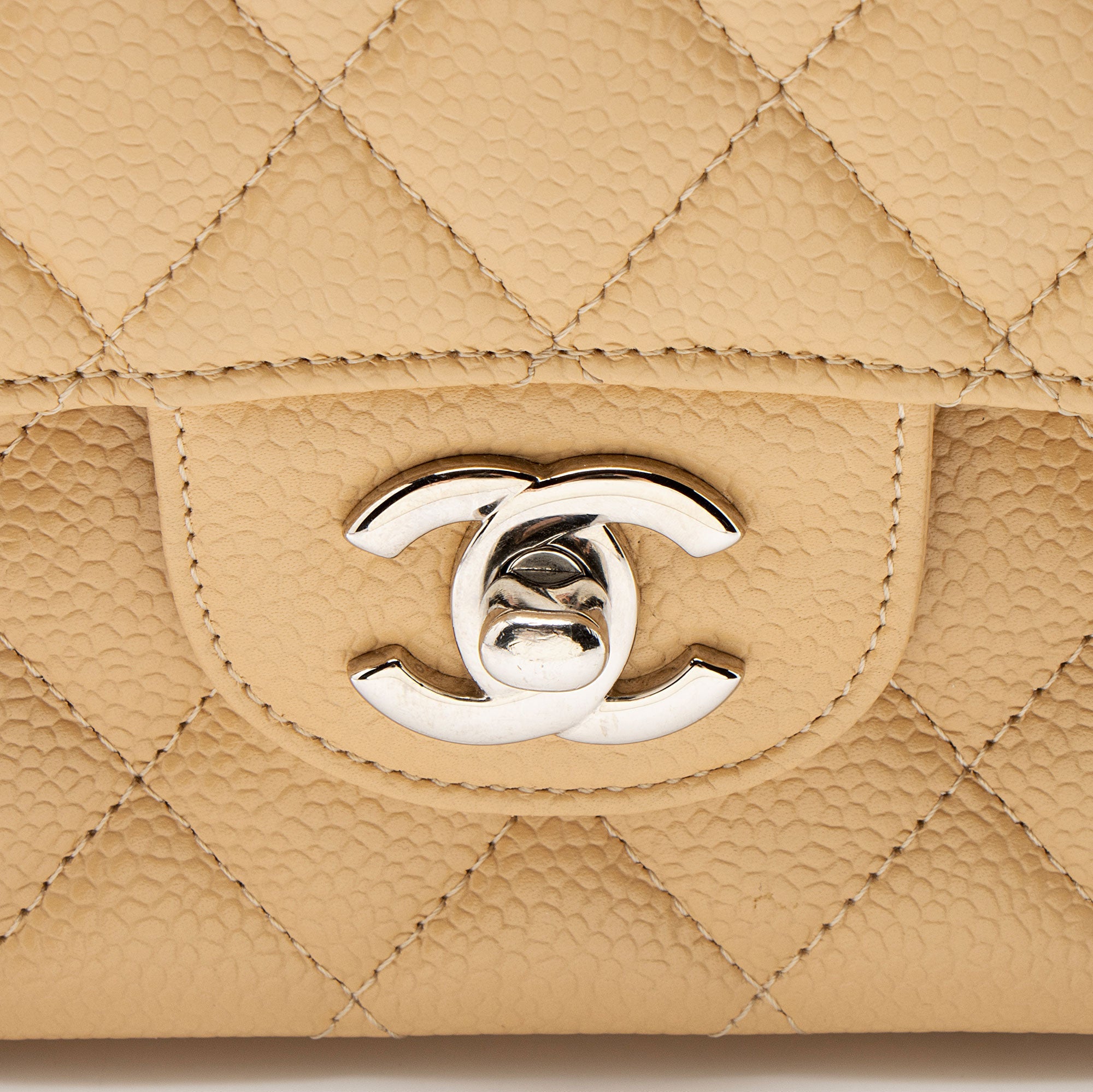 Chanel Caviar Leather Classic Medium Double Flap Bag