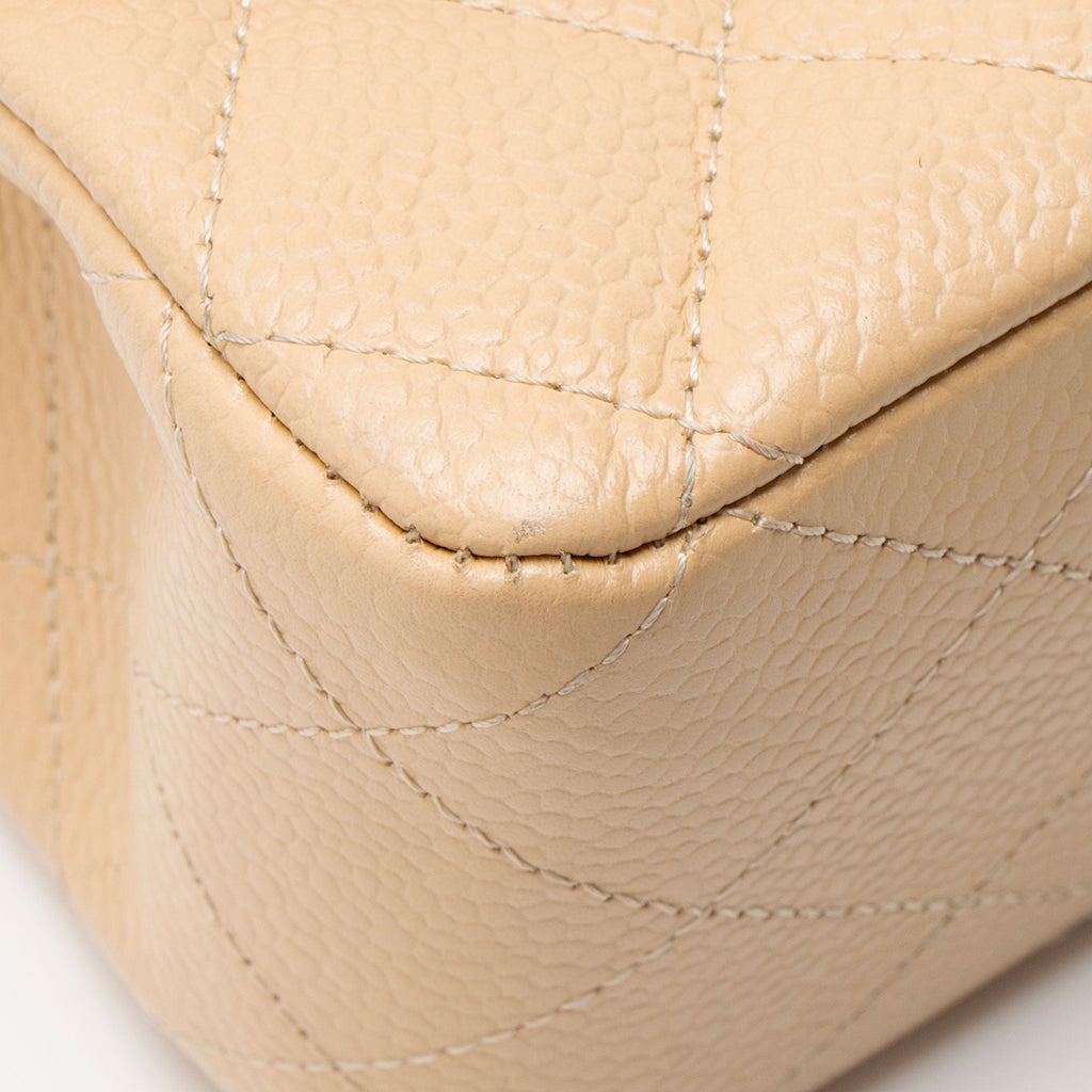 Chanel Caviar Leather Classic Medium Double Flap Bag