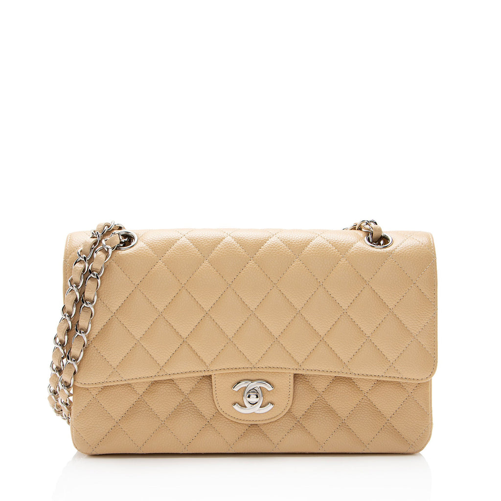 Chanel Caviar Leather Classic Medium Double Flap Bag