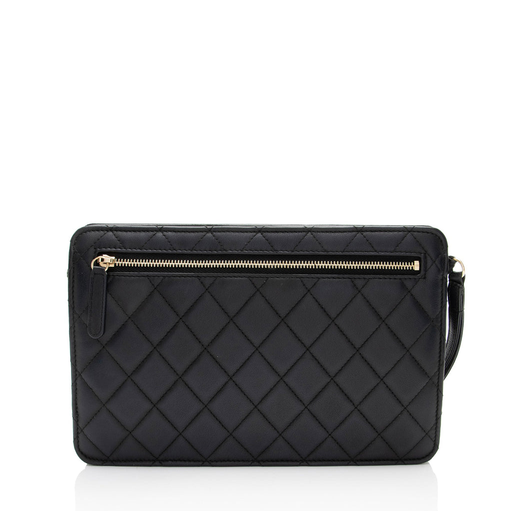 Chanel Caviar Leather Classic Trendy Pouch