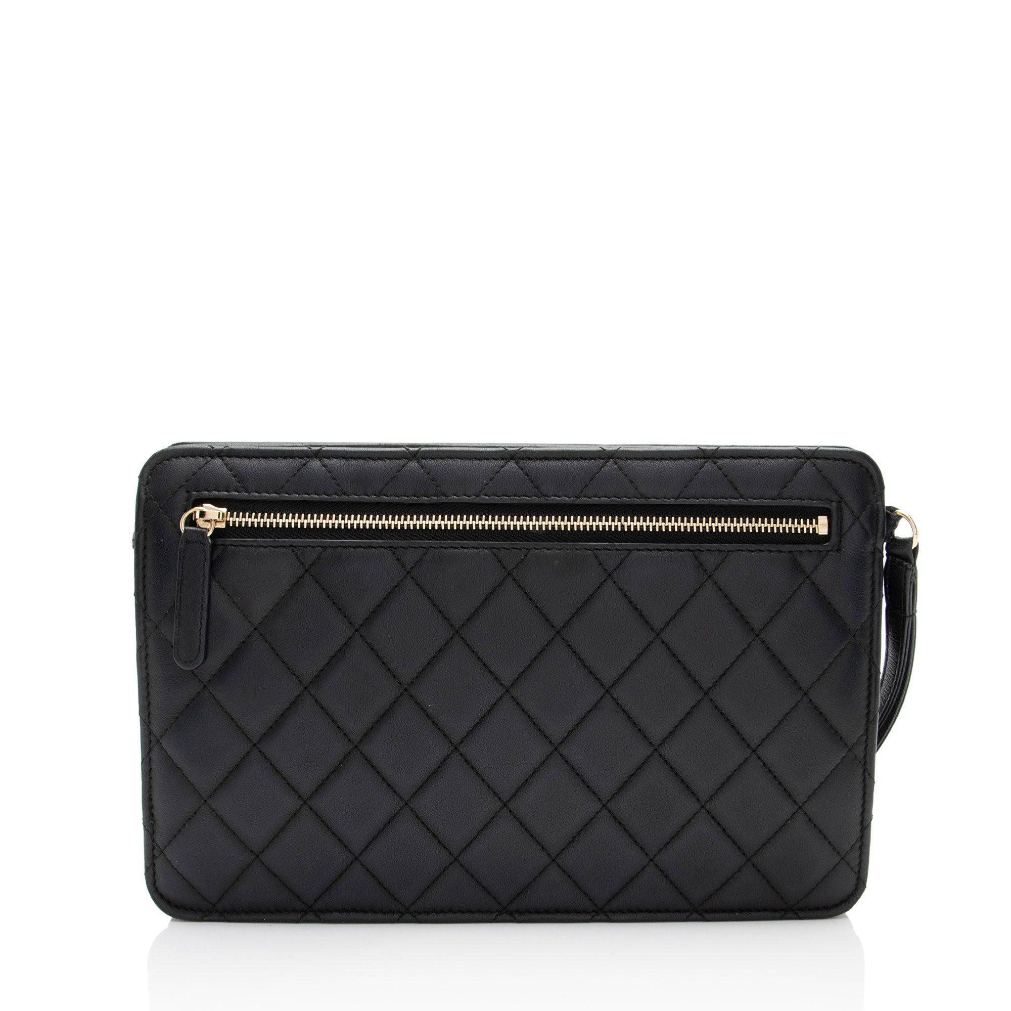 Chanel Caviar Leather Classic Trendy Pouch